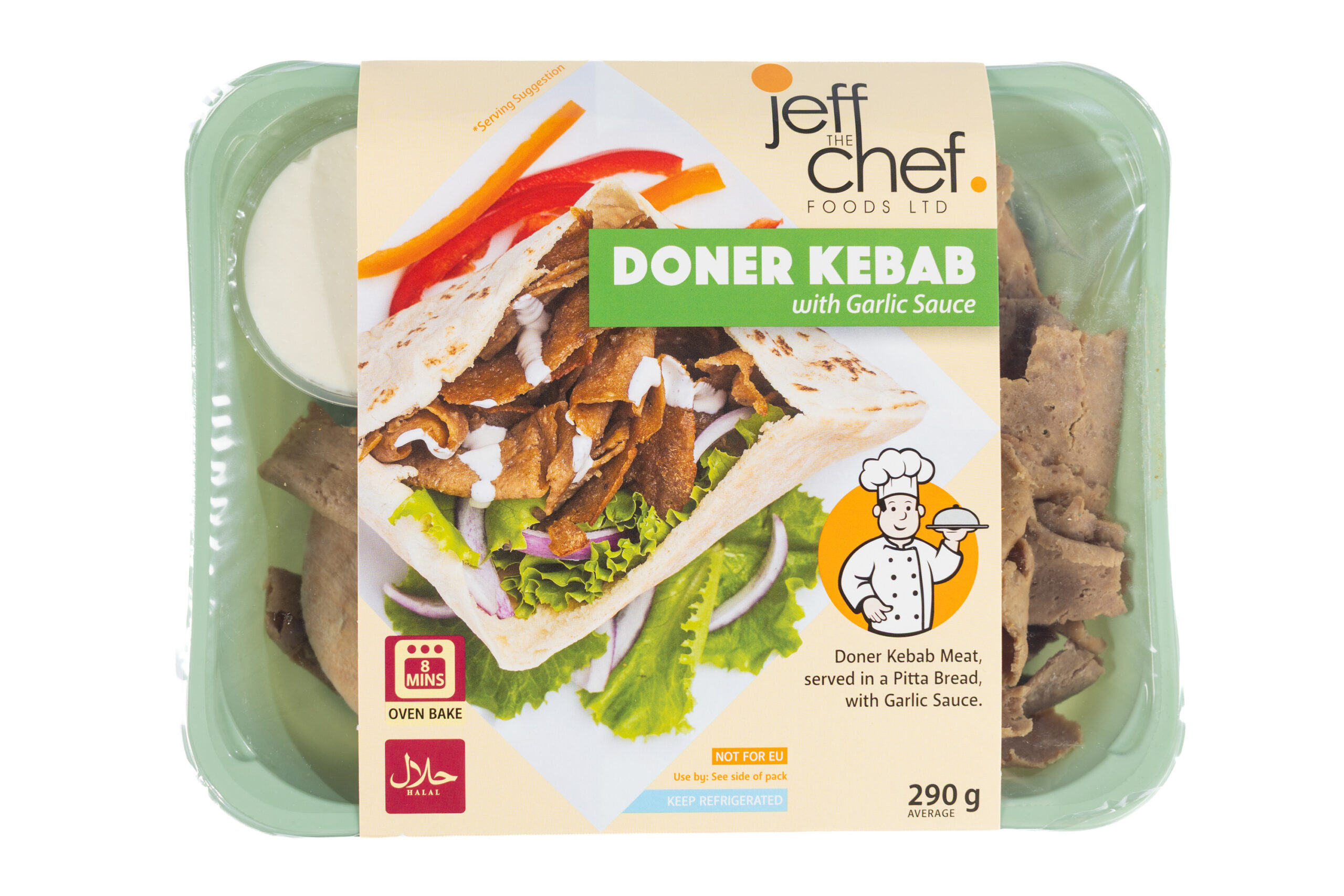 Doner Kebab with Garlic Sauce